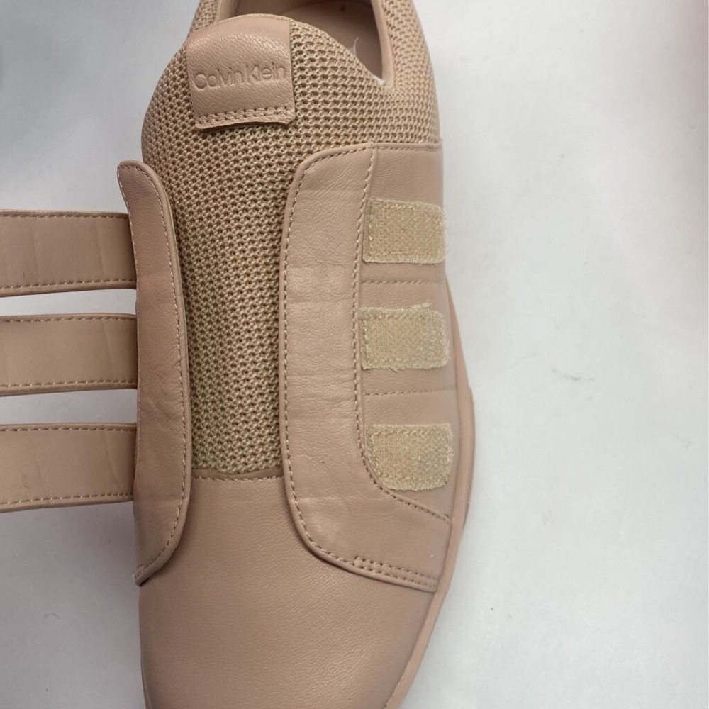 Calvin Klein Womens Irah Comfort Sneaker Dusty Pink Hook & Loop Sheer Satin 9 M - Picture 8 of 12